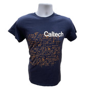 Navy t-shirt with math equations